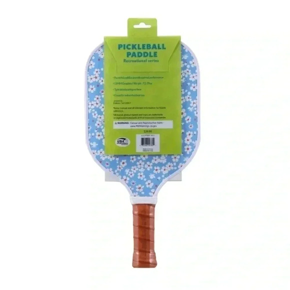NWT Double Sided Pickleball Paddle - White
Stripes/Floral - Picture 4 of 8